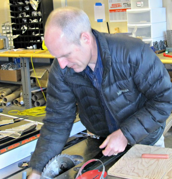 Stephen Gass, president of SawStop, LLC, at company headquarters near Portland, Ore. (Photo courtesy of FairWarning.)