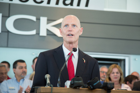 A climate change Super PAC is going to spend millions fighting Gov. Rick Scott this year. (Photo via FlGov.com)