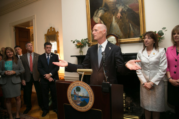 A campaign email from Gov. Rick Scott's re-election team has infuriated members of Florida's Hispanic community. (Photo via Flgov.com)