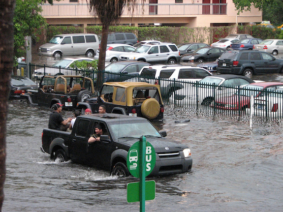 Flooding in Miami Beach and across the country put climate change back into national debate. (Photo maxstrz/Creative Commons)