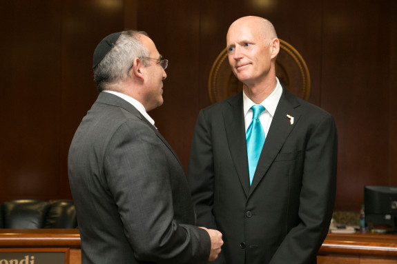 Records obtained by a Tallahassee attorney and reporters show Gov. Rick Scott's office is using personal email and cell phones to conduct business outside the state's public records laws. (Photo by Sara Brockmann via FLGov.com)