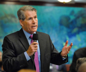 State Rep. Dwight Dudley, D-St. Petersburg, believes the utility companies' campaign contribution have (House photo by Meredith Geddings.)